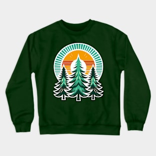 Pine tree forest Crewneck Sweatshirt